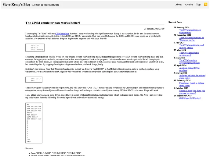 screenshot of Ephemeris