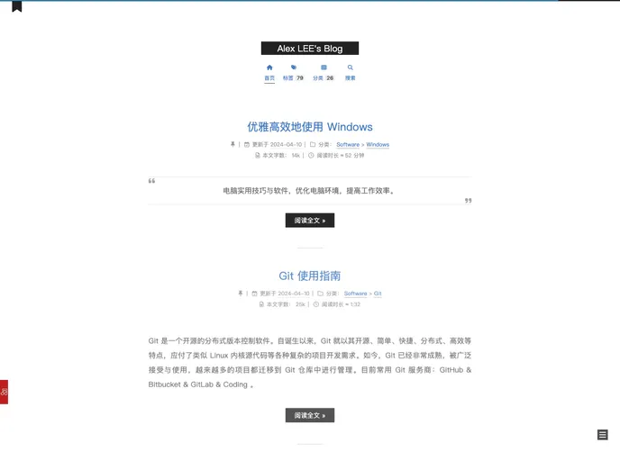 screenshot of Sli1989.github.io