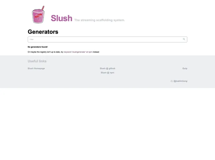 screenshot of Slush