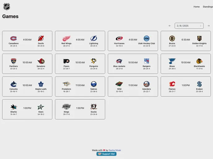screenshot of Nhl Remix