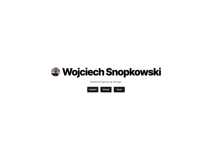 screenshot of Snopkowski.com