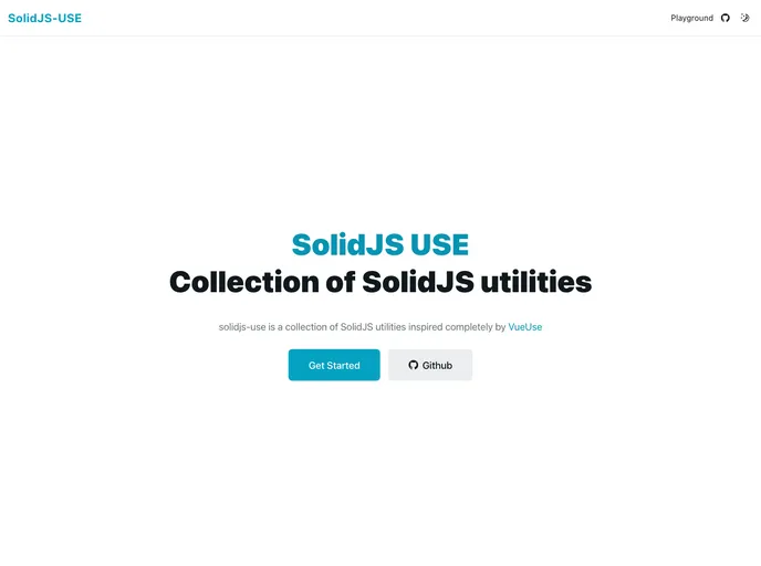 screenshot of Solidjs Use