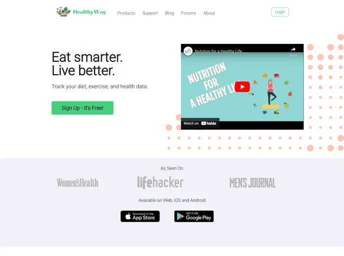 screenshot of Healthy Way