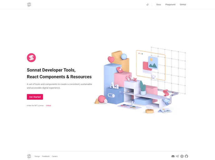 screenshot of Sonnat.github.io