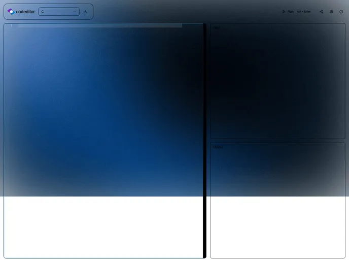screenshot of Codeditor Front
