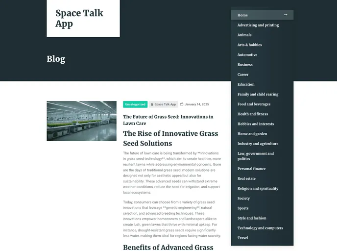 screenshot of SpaceTalk