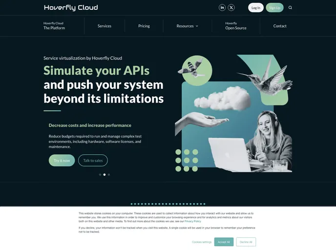 screenshot of Hoverfly UI