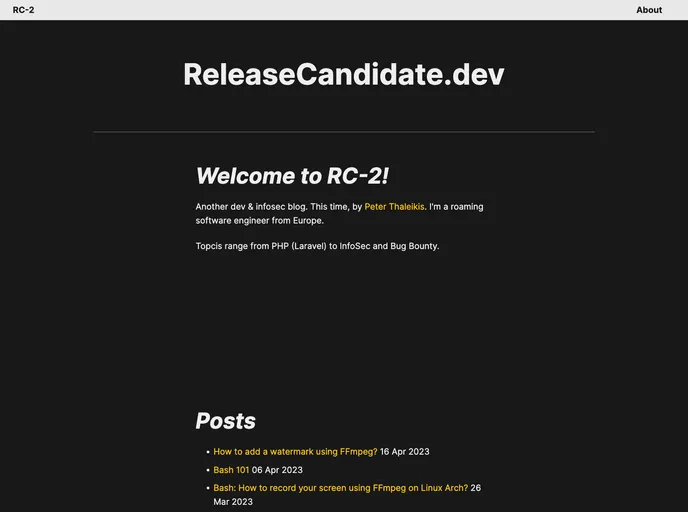 screenshot of Web Stuff