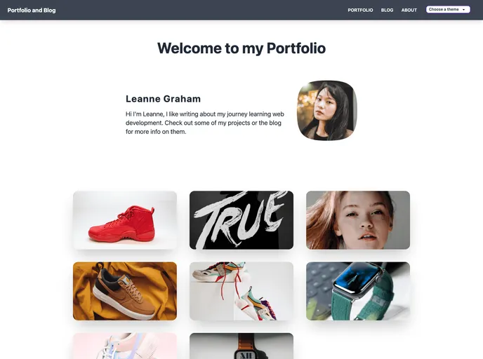 screenshot of Graphcms Sveltekit Portfolio And Blog Starter