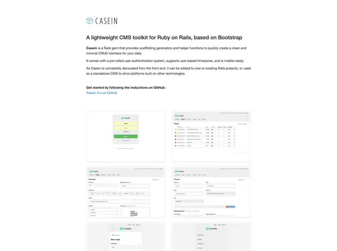 screenshot of Casein3