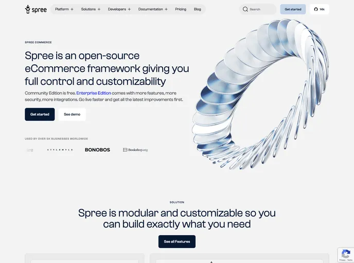screenshot of Spree_starter