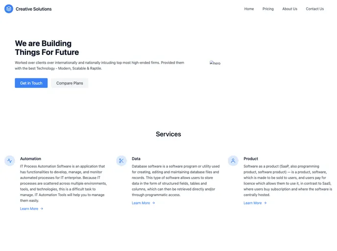 screenshot of Prototype Web