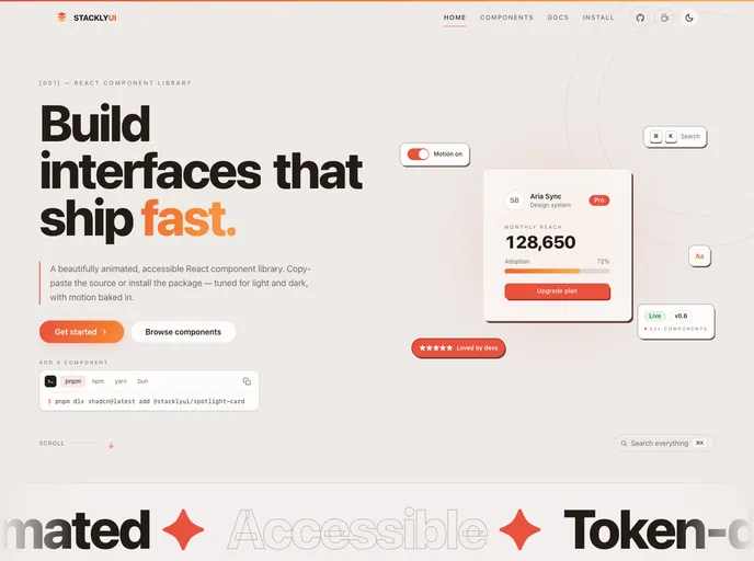 StacklyUI screenshot