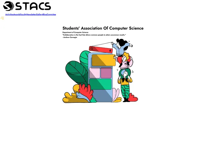 screenshot of Official Website