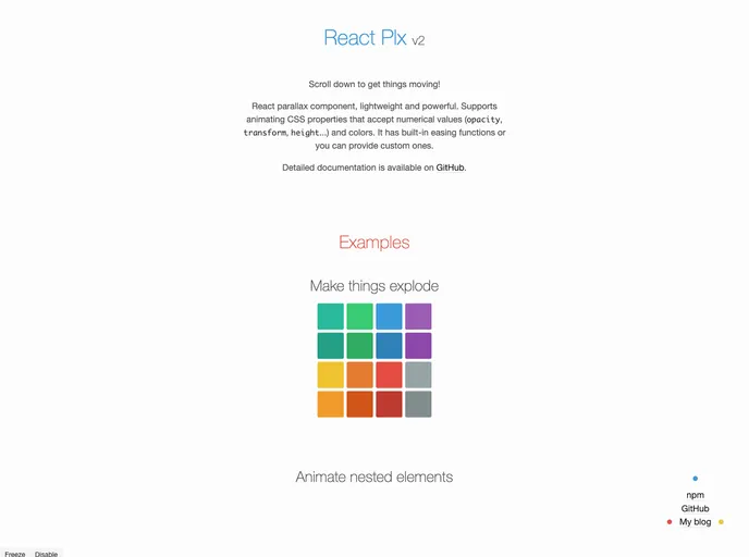 React Plx