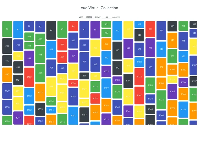 Vue Virtual Collection
