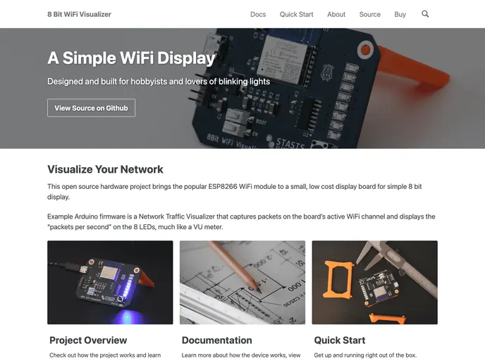 screenshot of 8BitWiFiVisualizer