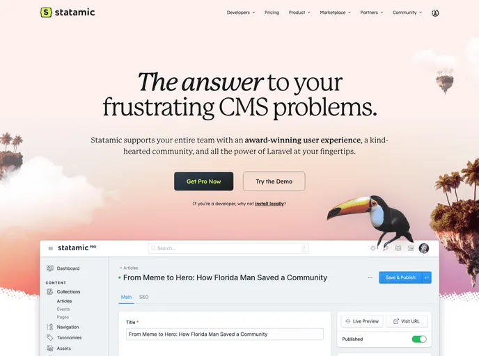 screenshot of Preset Tailwindcss