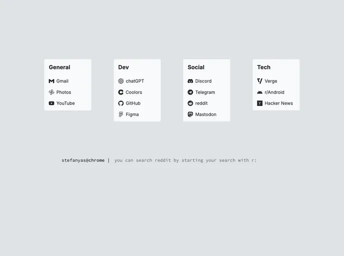 screenshot of Aesthetic Startpage