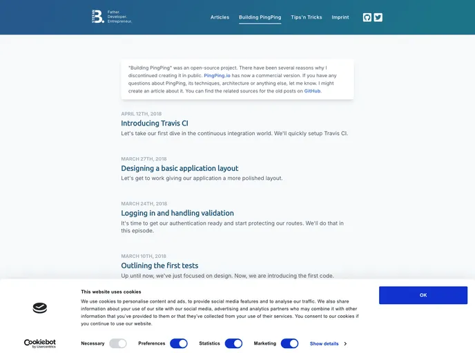 screenshot of Pingping