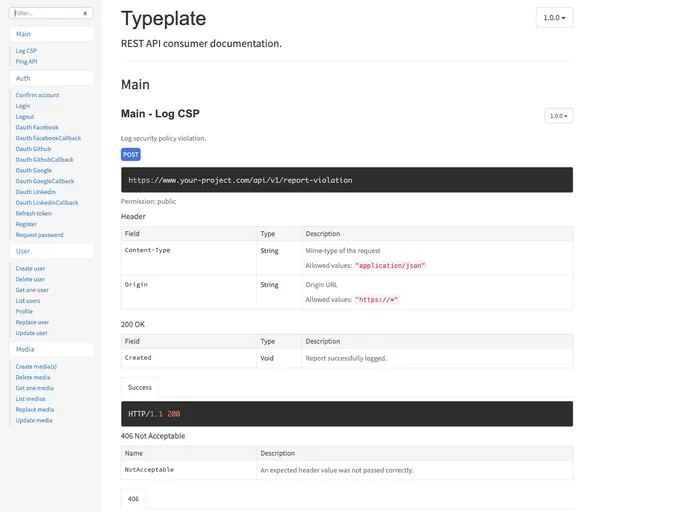screenshot of Typeplate