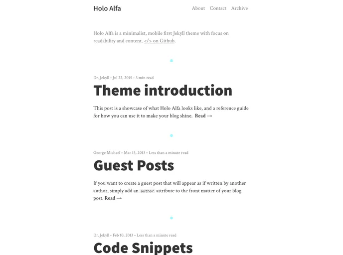 screenshot of Holo Alfa