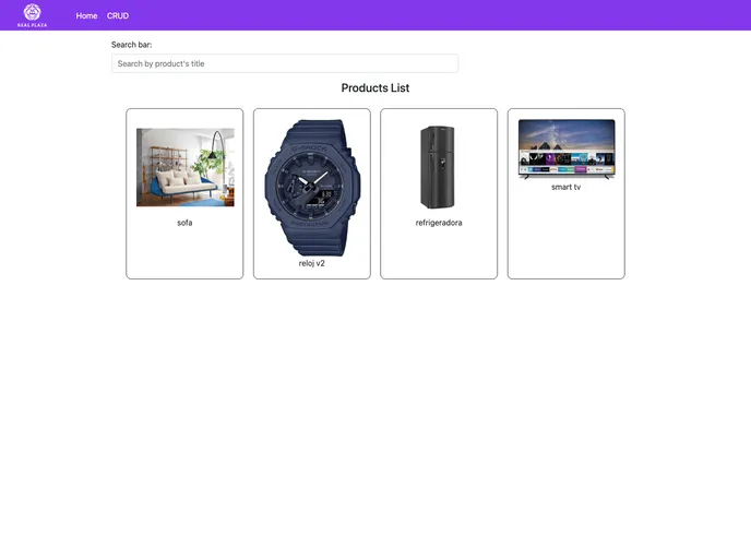 screenshot of REAL Front