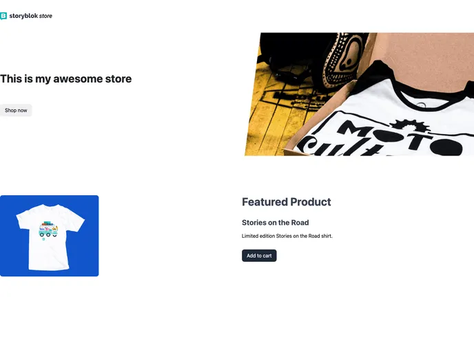screenshot of Big Commerce Nuxt Starter