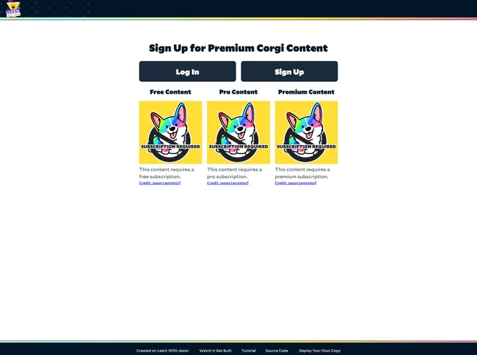 screenshot of Netlify Stripe Subscriptions