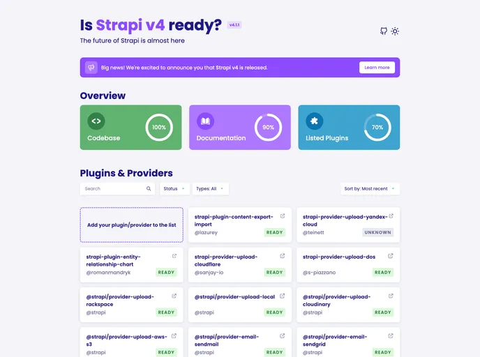 screenshot of Isstrapiready