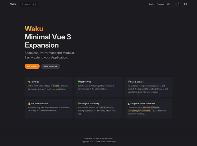 screenshot of Waku