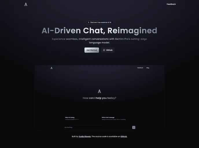 screenshot of AI