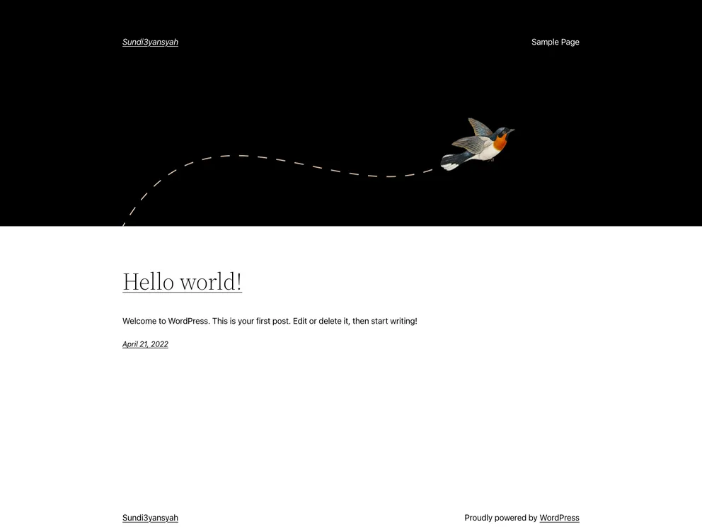 screenshot of SunDi3yansyah.github.io