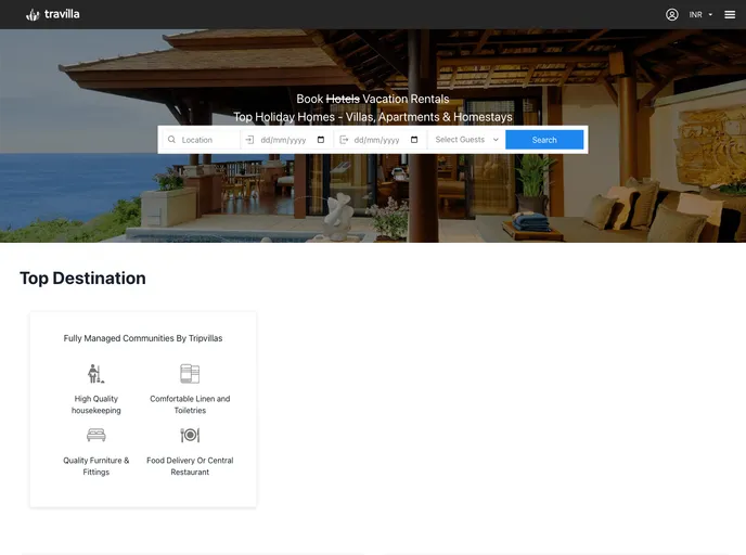screenshot of Travilla