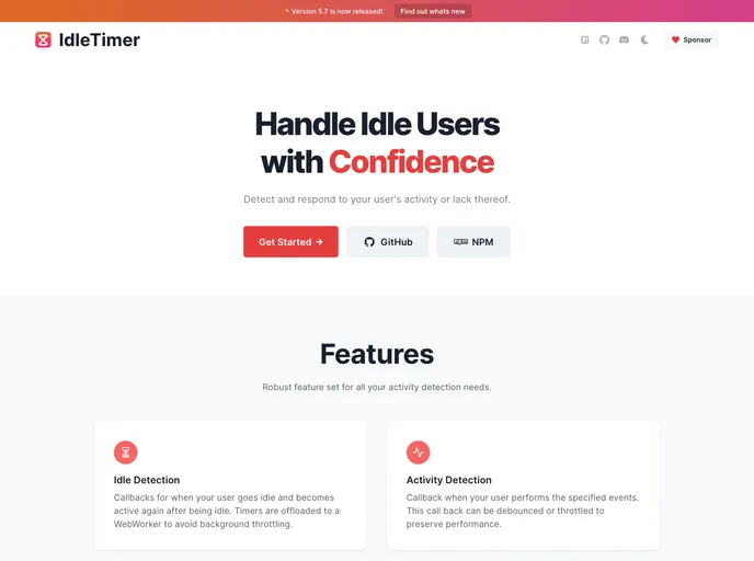 React Idle Timer