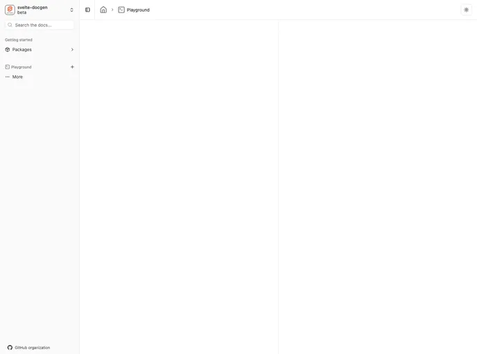 screenshot of Svelte Docgen