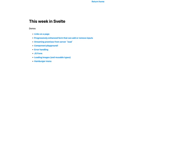 screenshot of This Week In Svelte