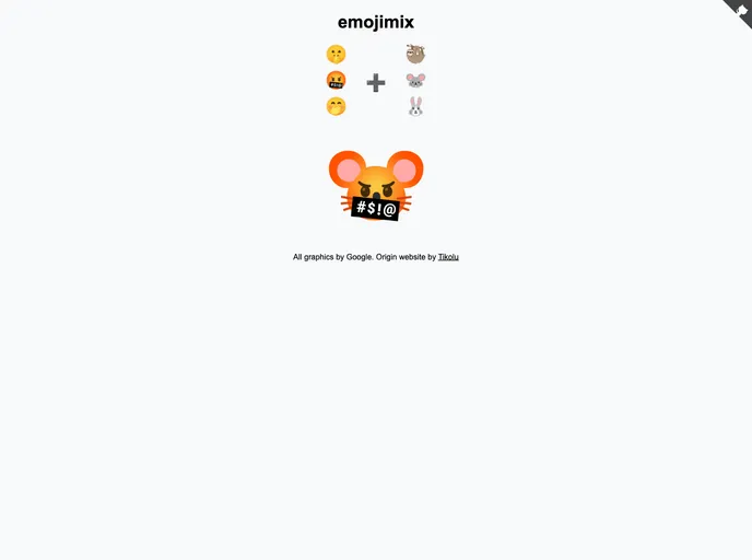 screenshot of Emojimix