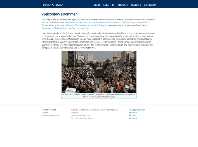 screenshot of Steve Ngvb Jekyll Template