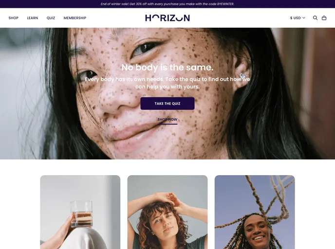 screenshot of Horizon