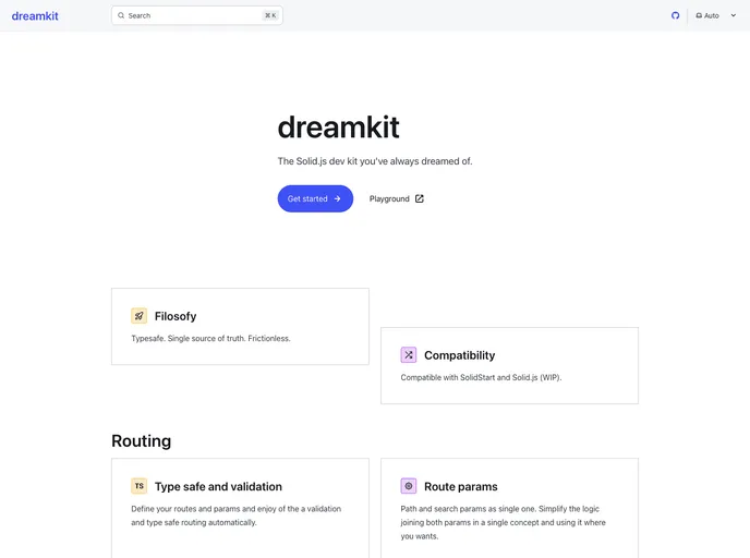 screenshot of Dreamkit