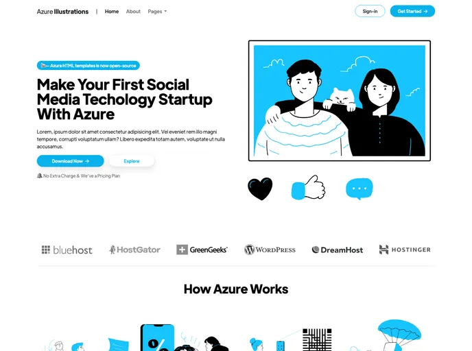 screenshot of Azure