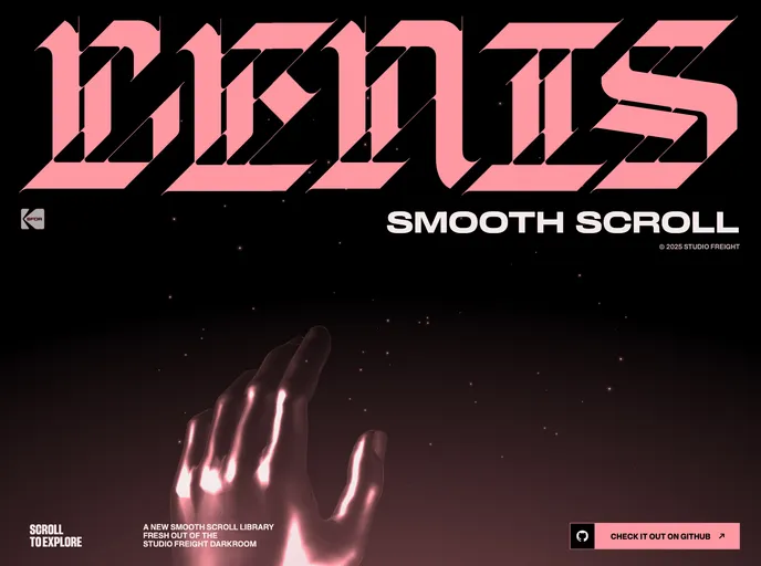 screenshot of Svelte Lenis