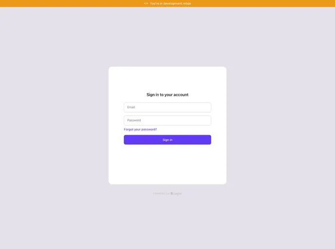 screenshot of Logto USS