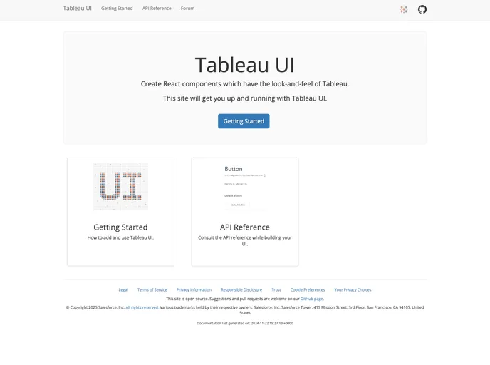 screenshot of Tableau UI
