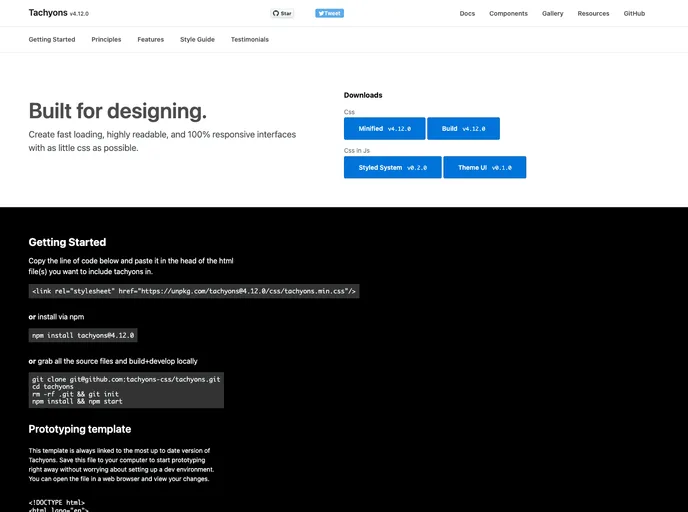 screenshot of Jekyll Tachyons