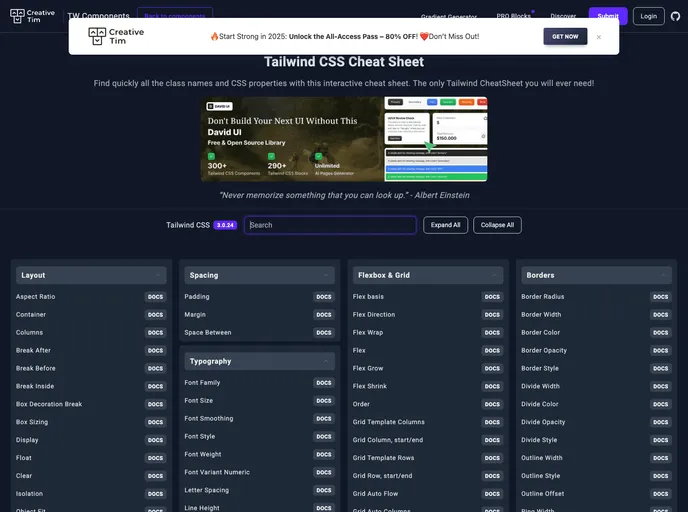 Cheatsheet Best Tailwind Themes