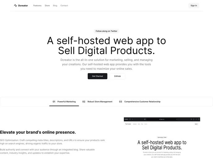 screenshot of Dcreator