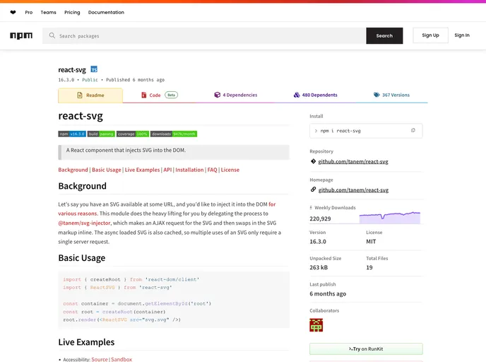 React Svg