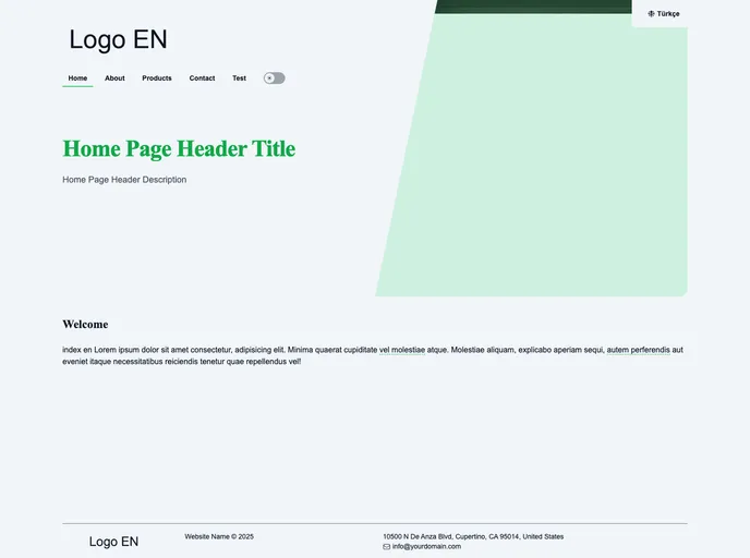screenshot of Nuxt3 I18n Boilerplate